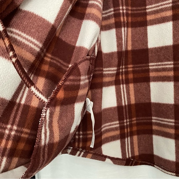 Eddie Bauer shacket women’s flannel fleece jacket LARGE - Picture 6 of 12